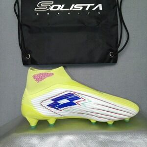 Lotto Soccer Cleats Genius Loci Montebelluna Yellow  Ankle Professional Size 9.5